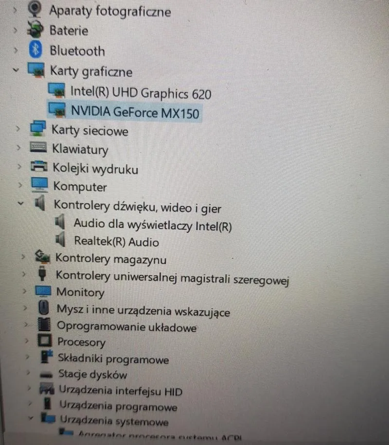 Aktualizacja sterowników audio