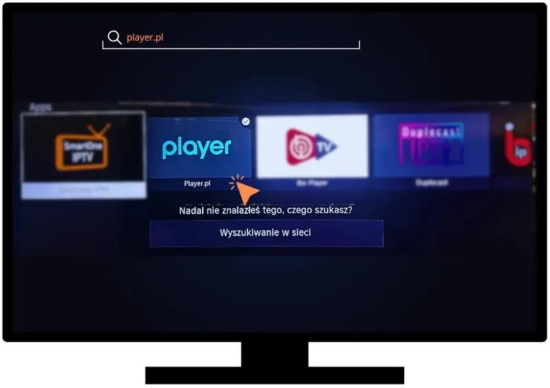 Instalacja na telewizorze