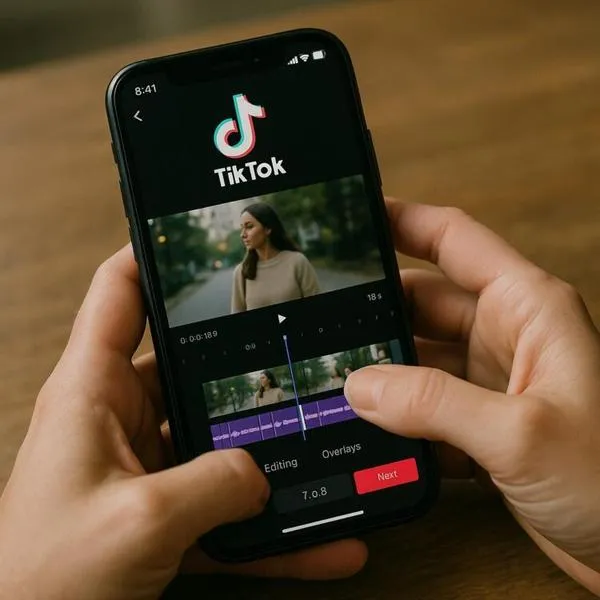 Łączenie filmów na TikTok