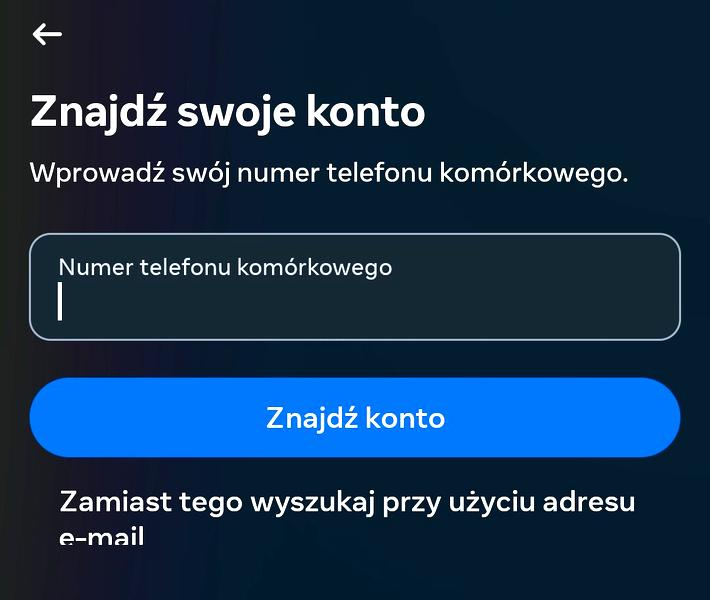 Odzyskiwanie hasła na Facebooku