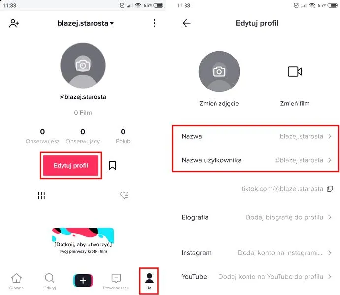 Poradnik TikTok