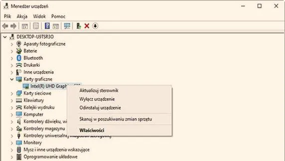 Problemy z aktualizacją sterowników