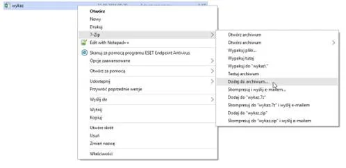 Rozpakowywanie plików HTML