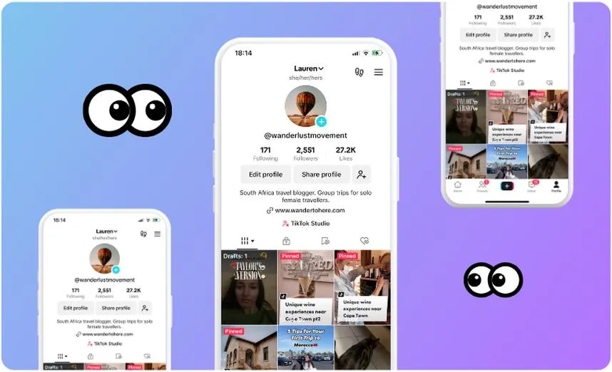 TikTok oglądanie profilu