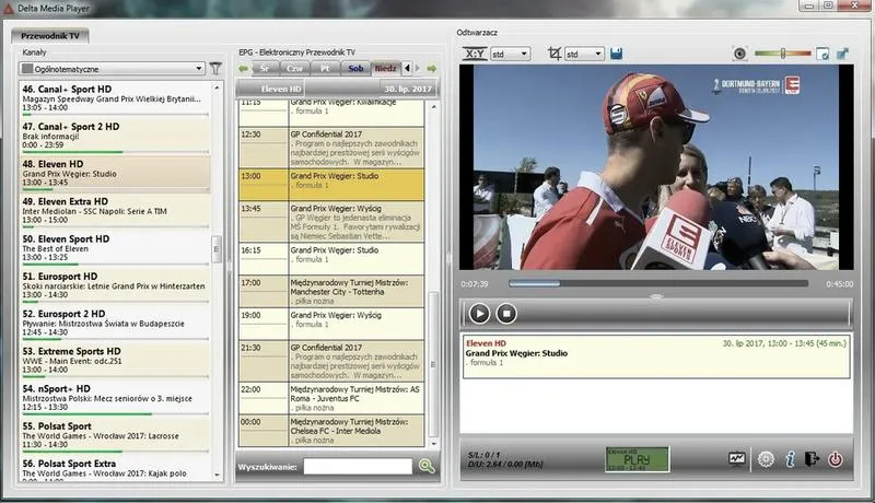 Zastosowanie Delta Media Player