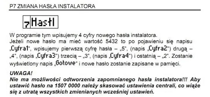 Zmiana kodu w domofonie